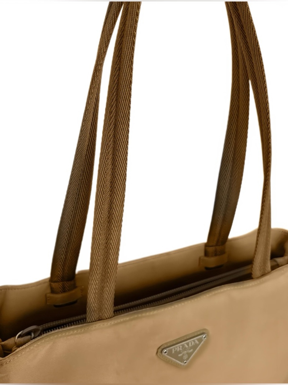 Prada Nylon Tessuto Tote Bag - Army Beige - Picture 5 of 13
